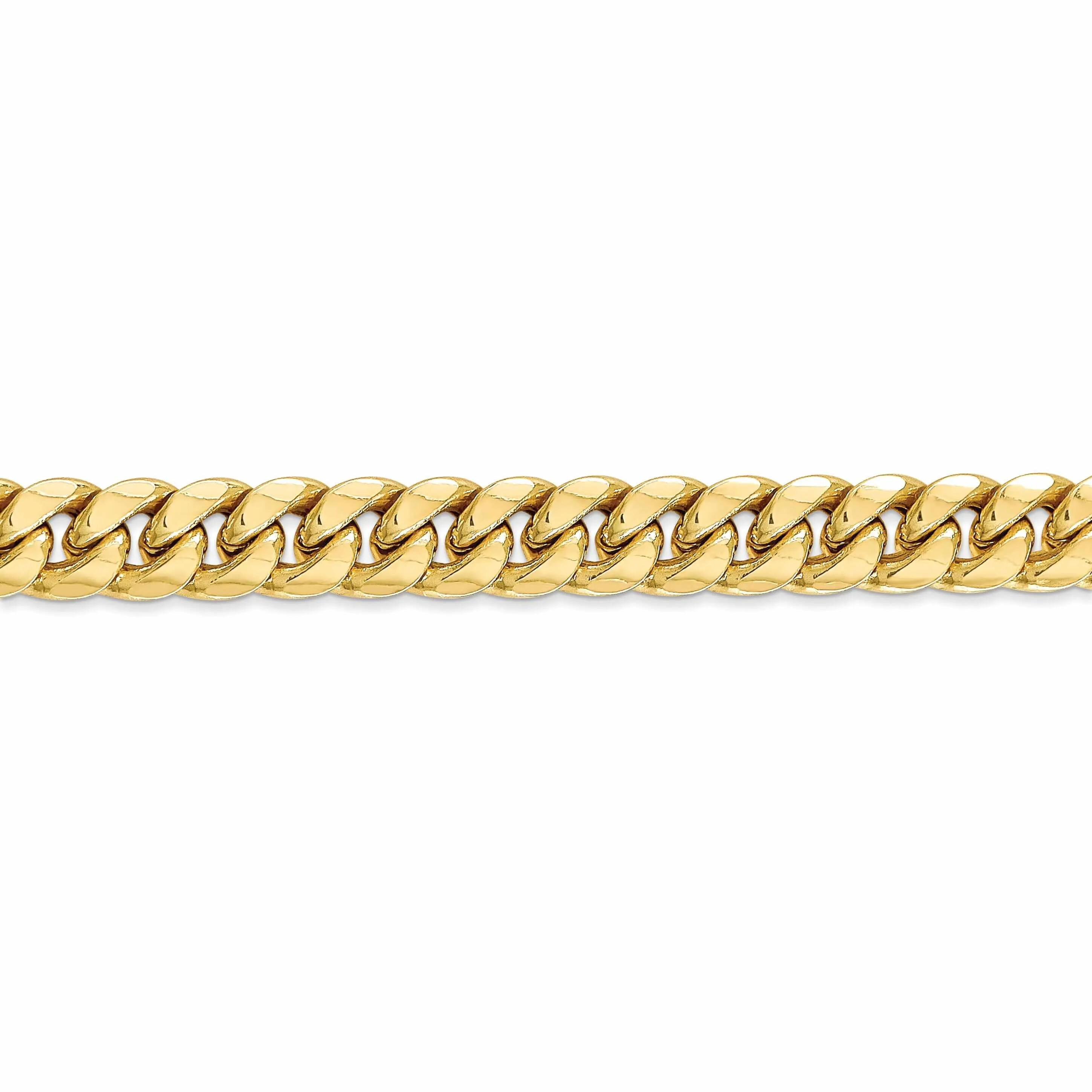 10k Yellow Gold 7.3 mm Miami Cuban Chain