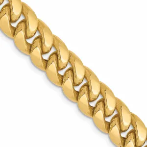 10k Yellow Gold 7.3 mm Miami Cuban Chain