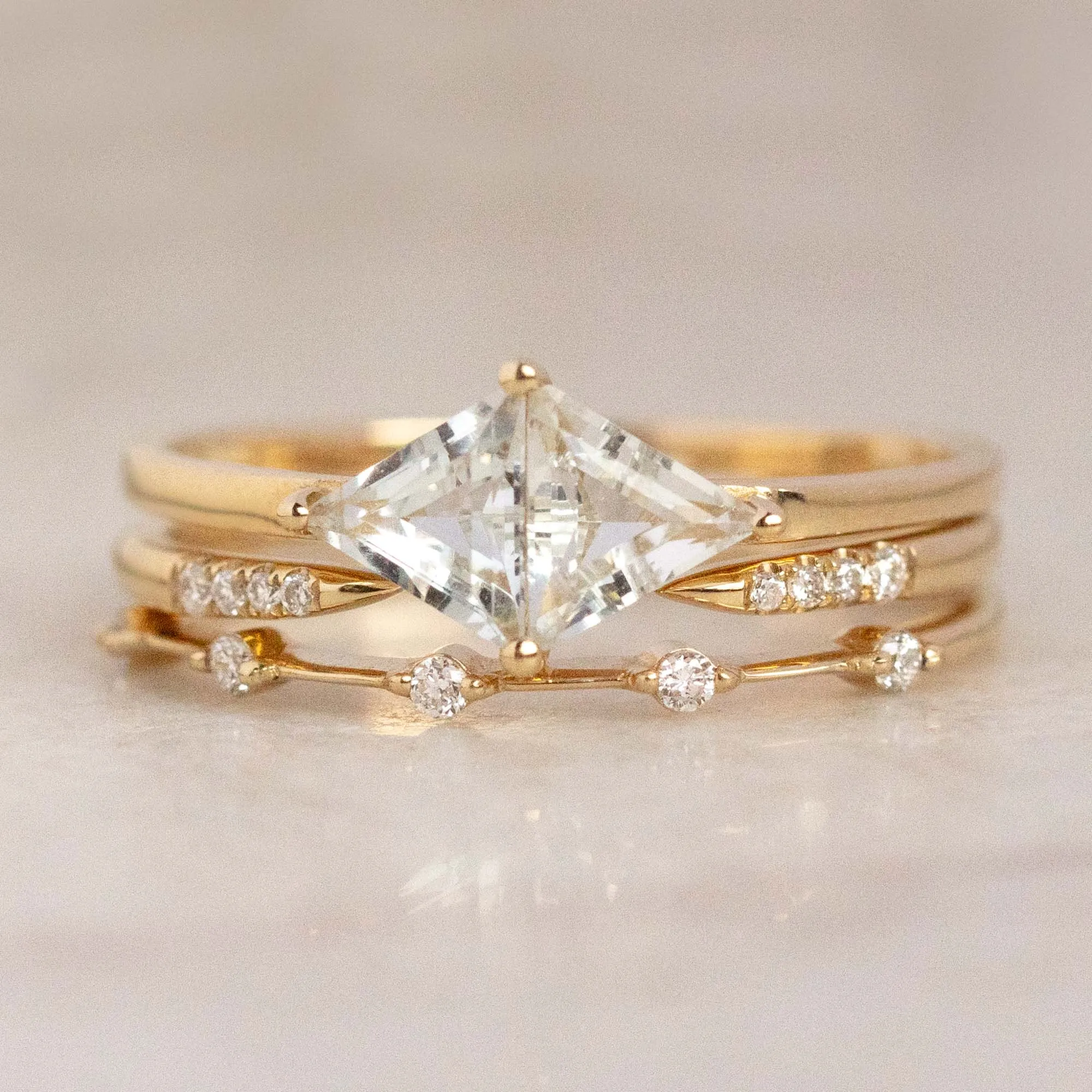 14k Diamond Constellation Band