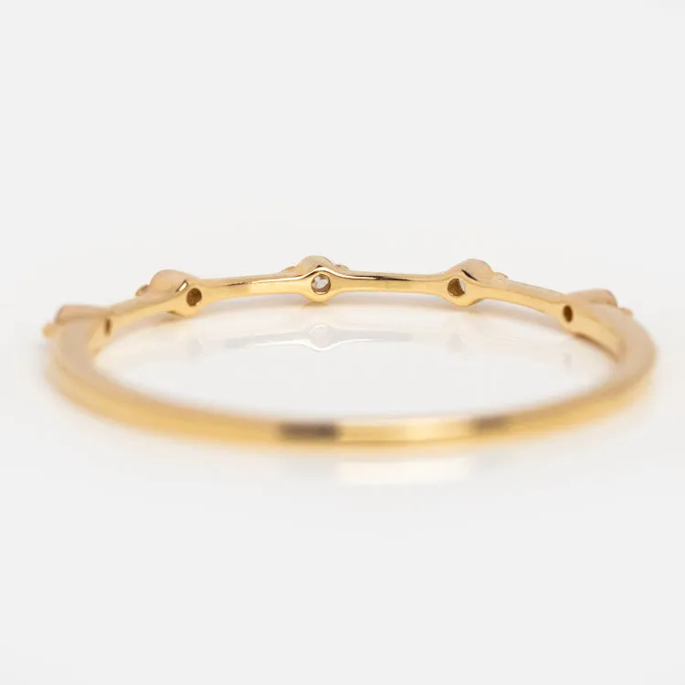 14k Diamond Constellation Band