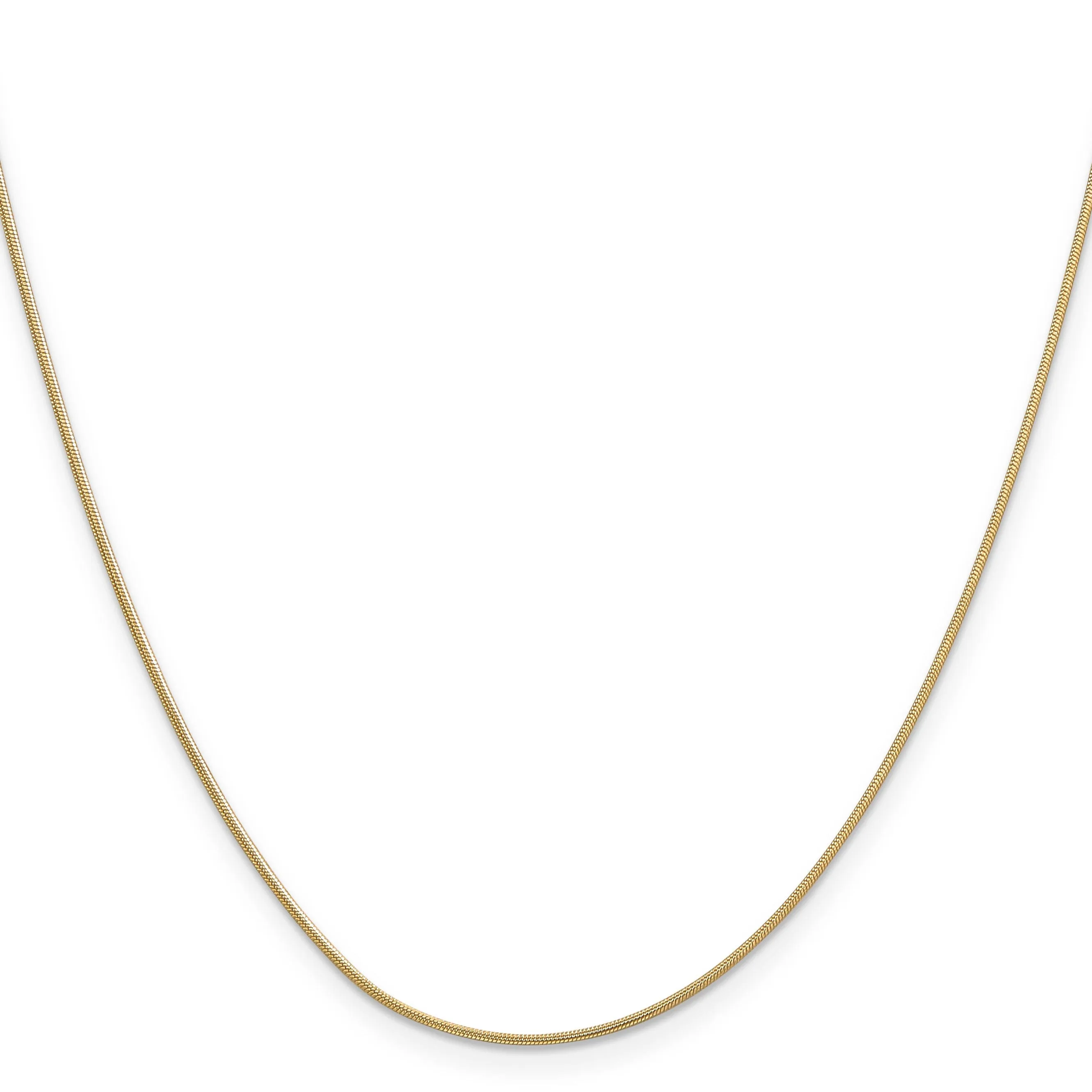 14k Yellow Gold 1mm Snake Chain