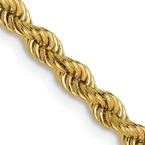 14k Yellow Gold 2.75mm Regular Rope Chain