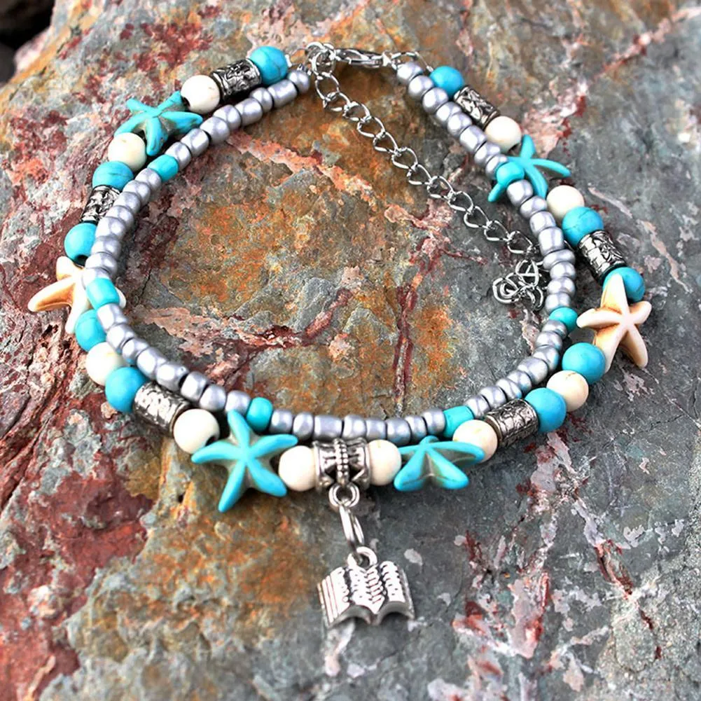 Bohemian Shell Anklet Beads Starfish Anklets For Women