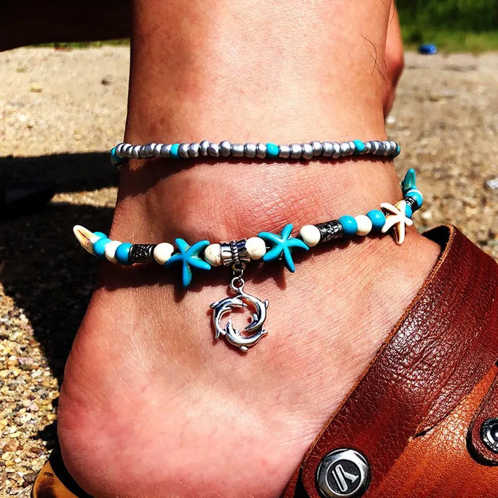 Bohemian Shell Anklet Beads Starfish Anklets For Women