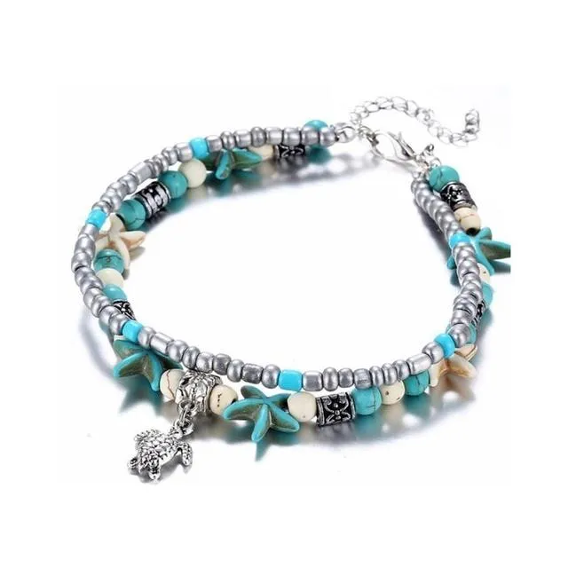 Bohemian Shell Anklet Beads Starfish Anklets For Women