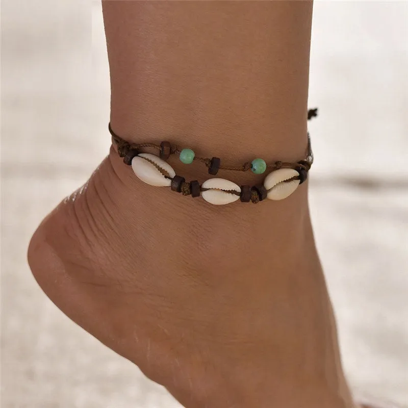 Bohemian Shell Anklets for Women