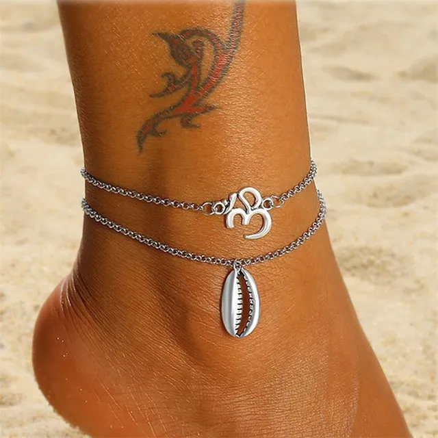 Bohemian Vintage Shell Turtle Anklet for Women