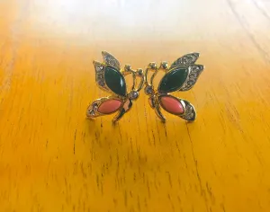 Butterfly Multi Stone Studs