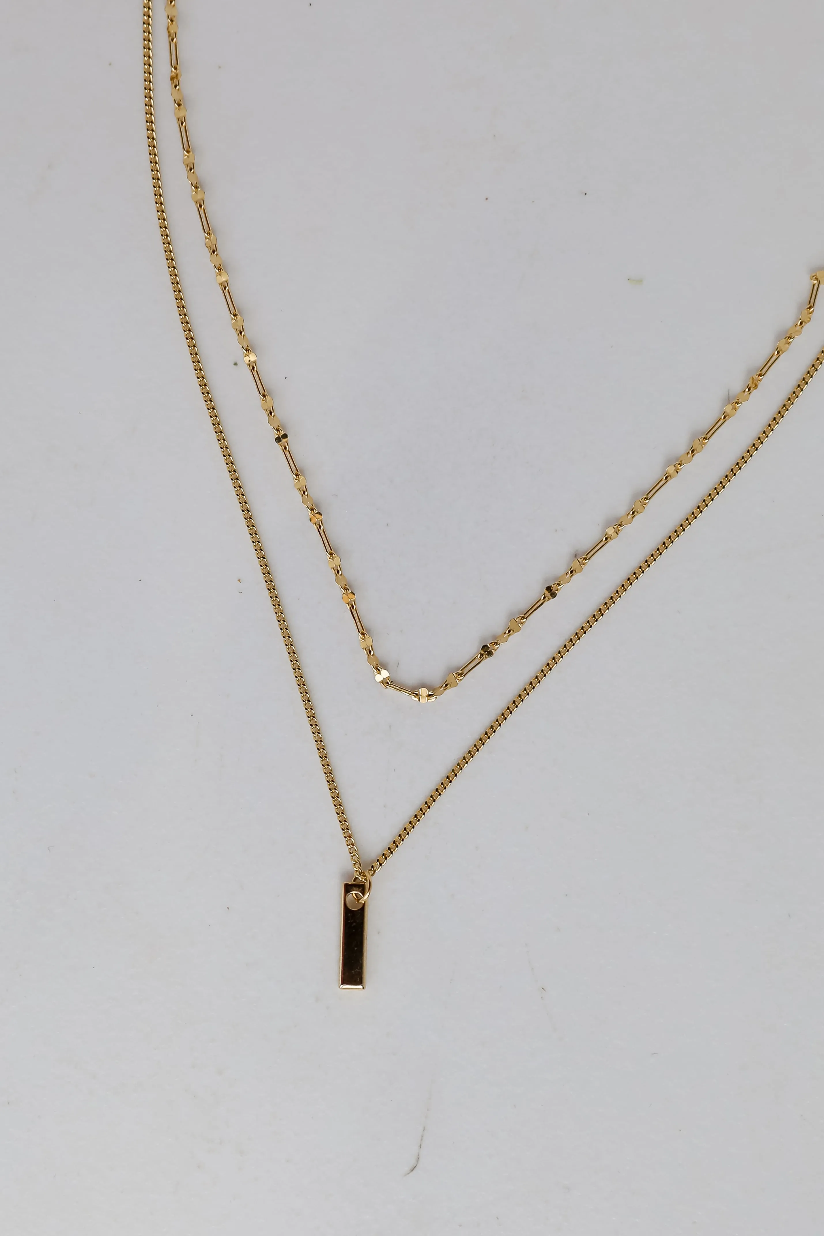 Charlie Gold Layered Chain Necklace