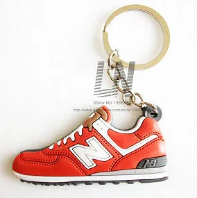 Cute Mini Silicone New Balanceer 574 Key Chain Bag Charm Woman Men Kids Key Ring Gifts Sneaker Key Holder Jordan Shoes Keychain