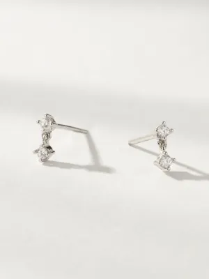 Dazzle Drop Stud Earrings