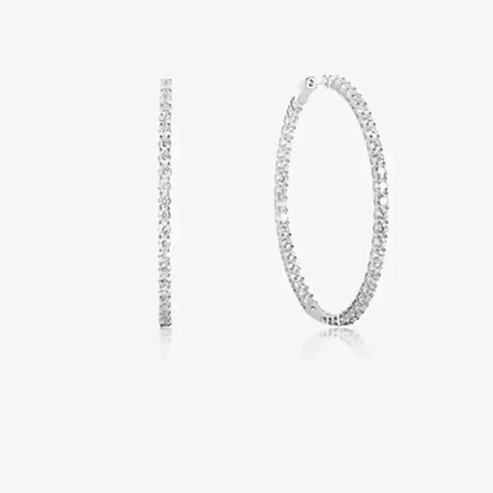 Dazzle Sphere CZ Hoops