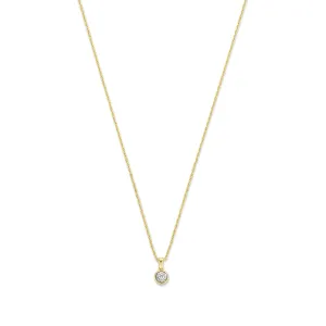 De la Paix Inaya 14 karat gold necklace with diamond 0.03 carat