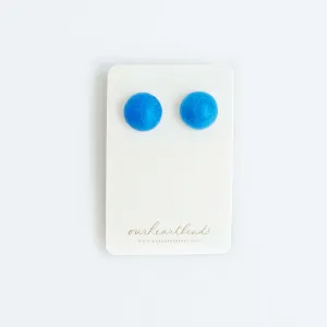 Dome Ocean Blue Studs