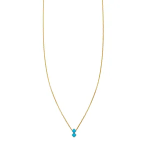 Double Bubble Turquoise Necklace