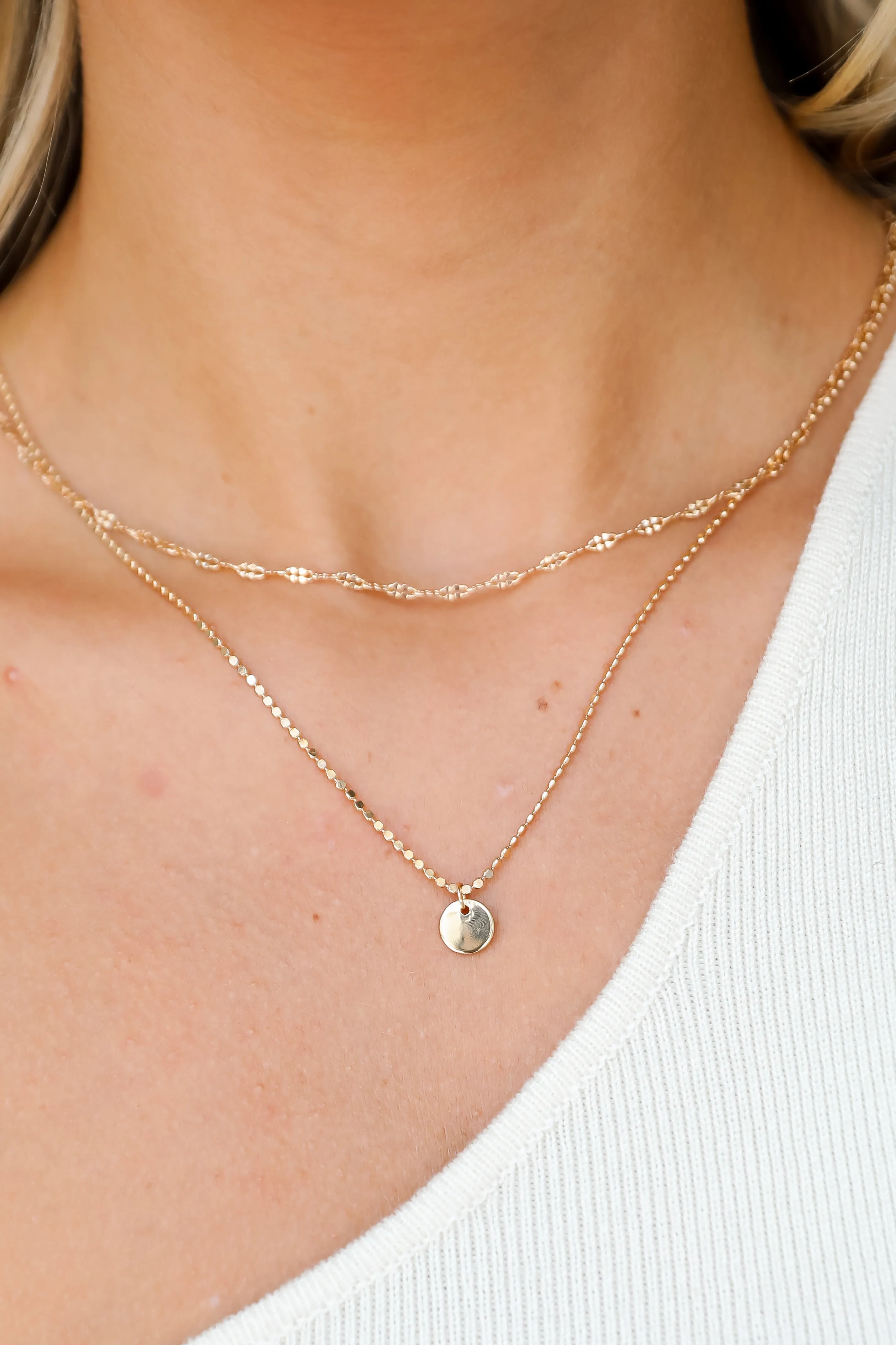 Emery Gold Layered Chain Necklace