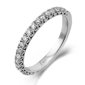 Eternity Anniversary Ring In 18k Gold With Diamonds