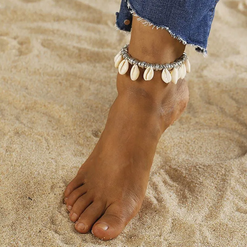 Female Anklets for Women simple shell Foot Jewelry