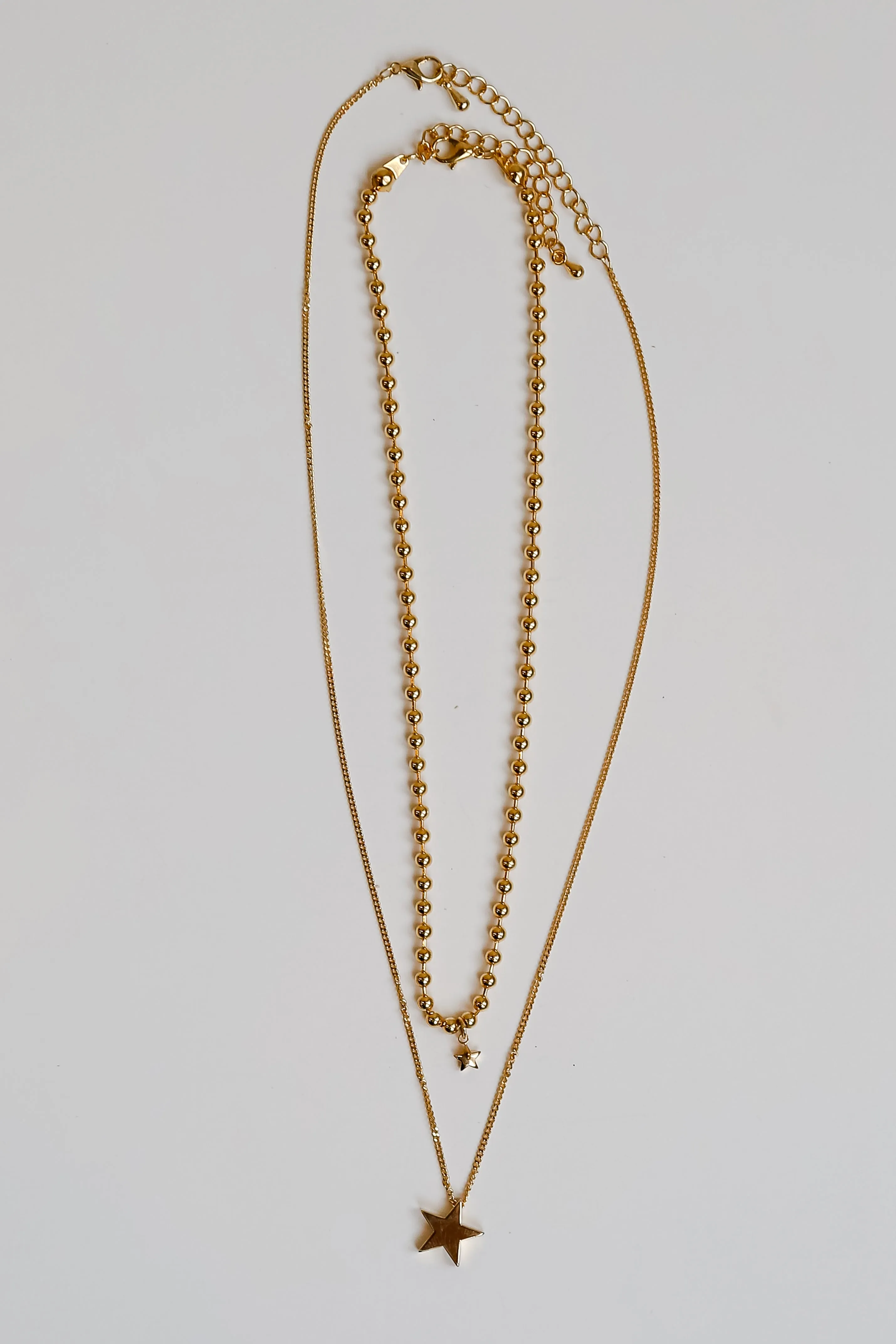 FINAL SALE - Hadley Gold Star Charm Layered Necklace