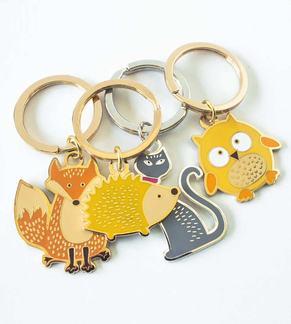 Fox Keychain - Hard enamel key chain