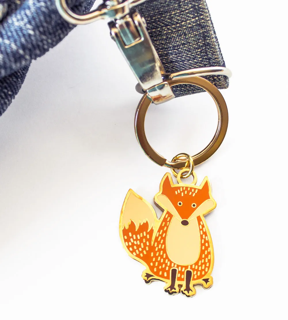 Fox Keychain - Hard enamel key chain