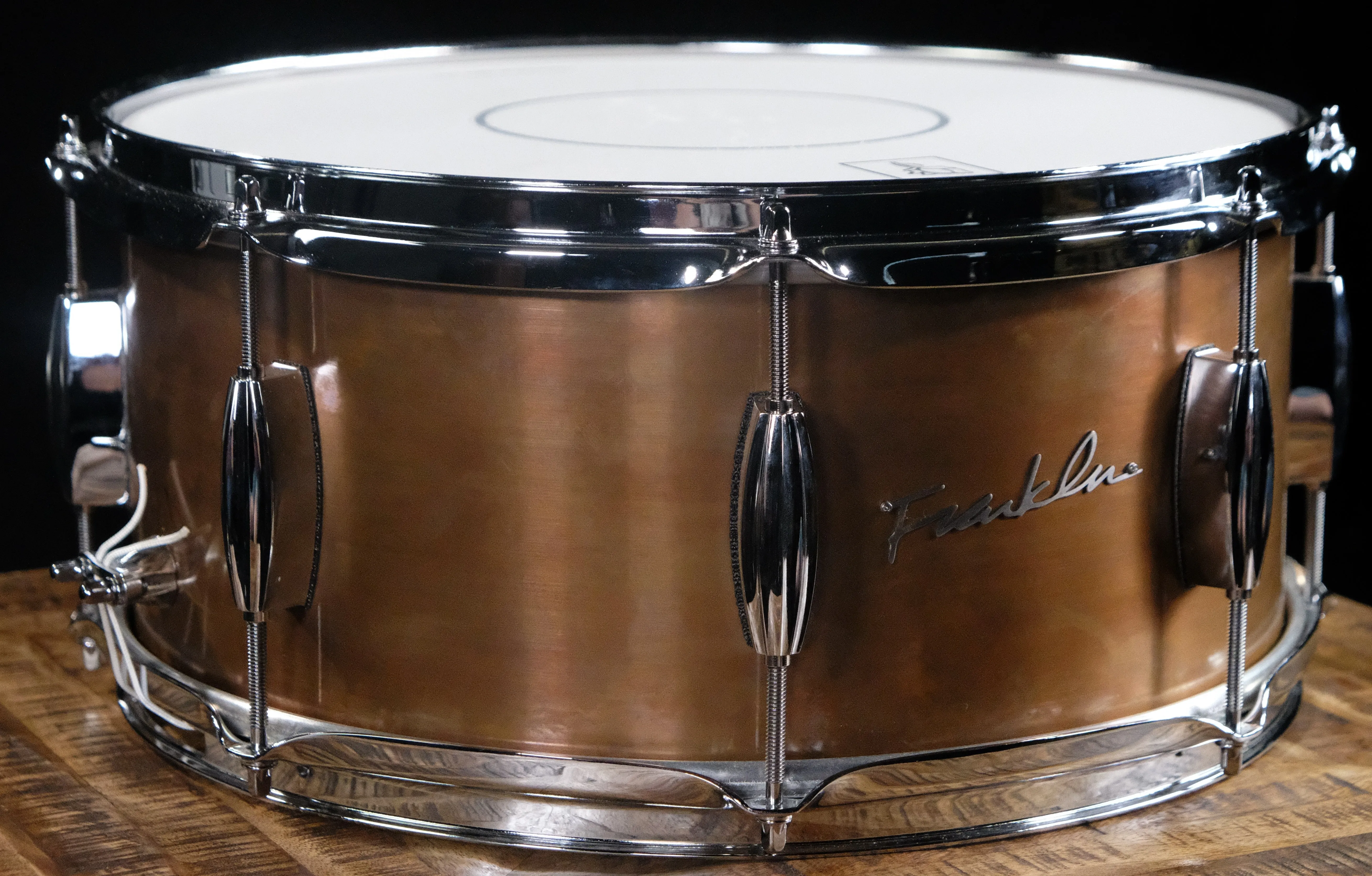 Franklin Drum Company Penny Copper 6.5" x 14" Snare Drum with Triple Flange Hoops - Penny Copper