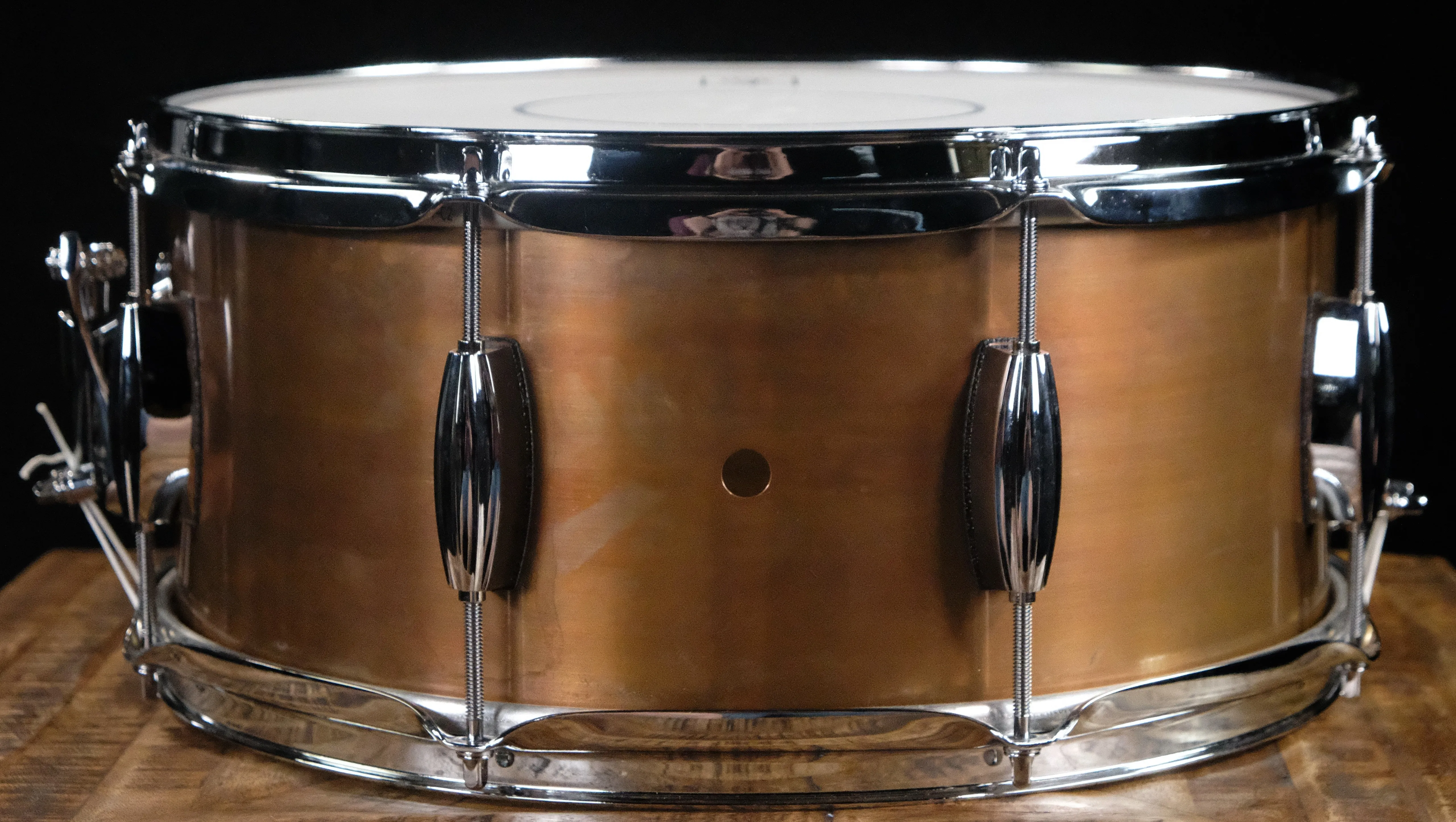 Franklin Drum Company Penny Copper 6.5" x 14" Snare Drum with Triple Flange Hoops - Penny Copper