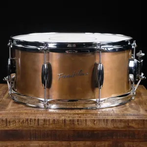 Franklin Drum Company Penny Copper 6.5" x 14" Snare Drum with Triple Flange Hoops - Penny Copper