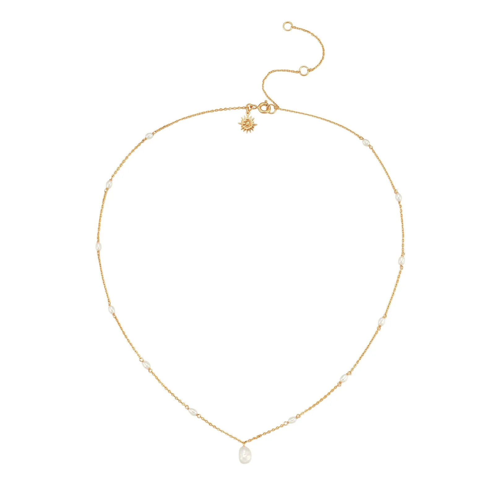 Freshwater Pearl Gold Necklace