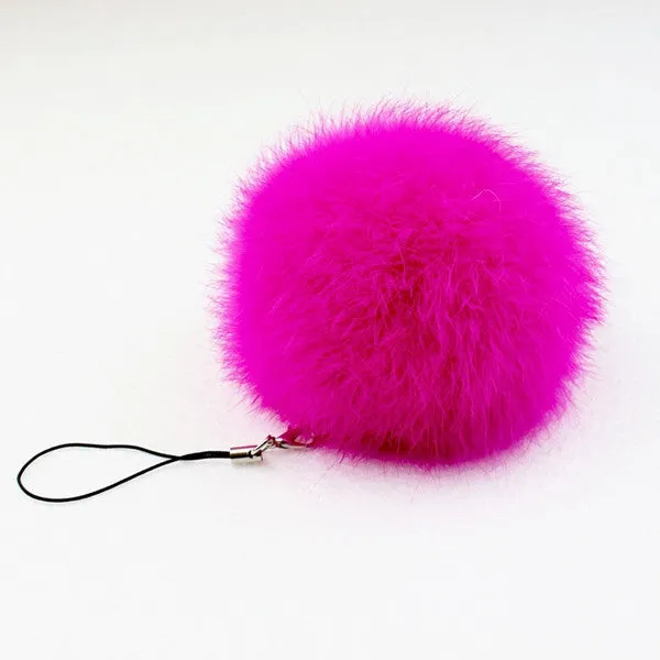 fur pom keychain Real Rabbit Fur Ball Key chains fur keyring porte clef llaveros Key Chain For Bag Charm navidad regalos