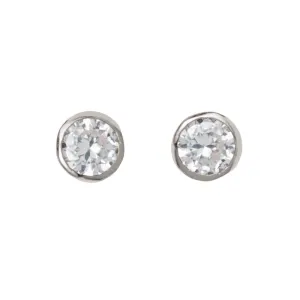 GEM EARRING, SILVER