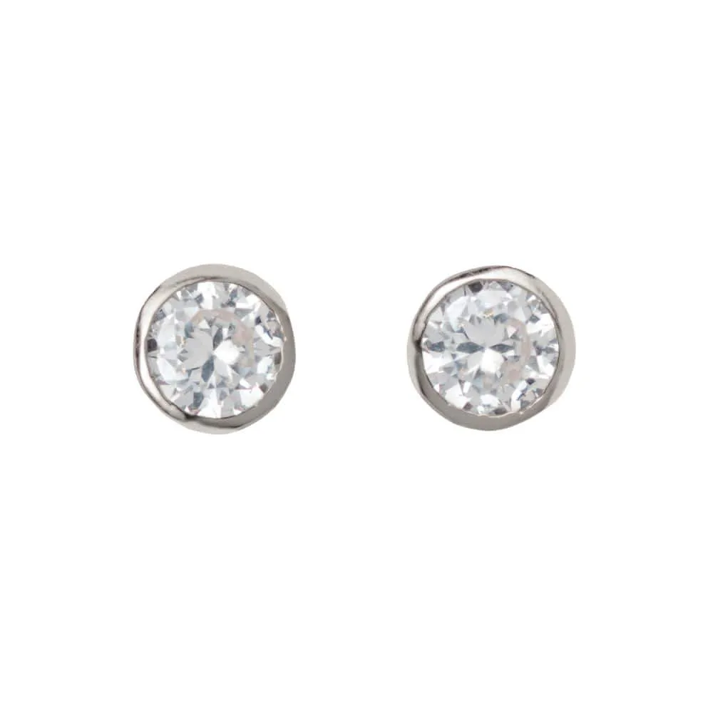 GEM EARRING, SILVER