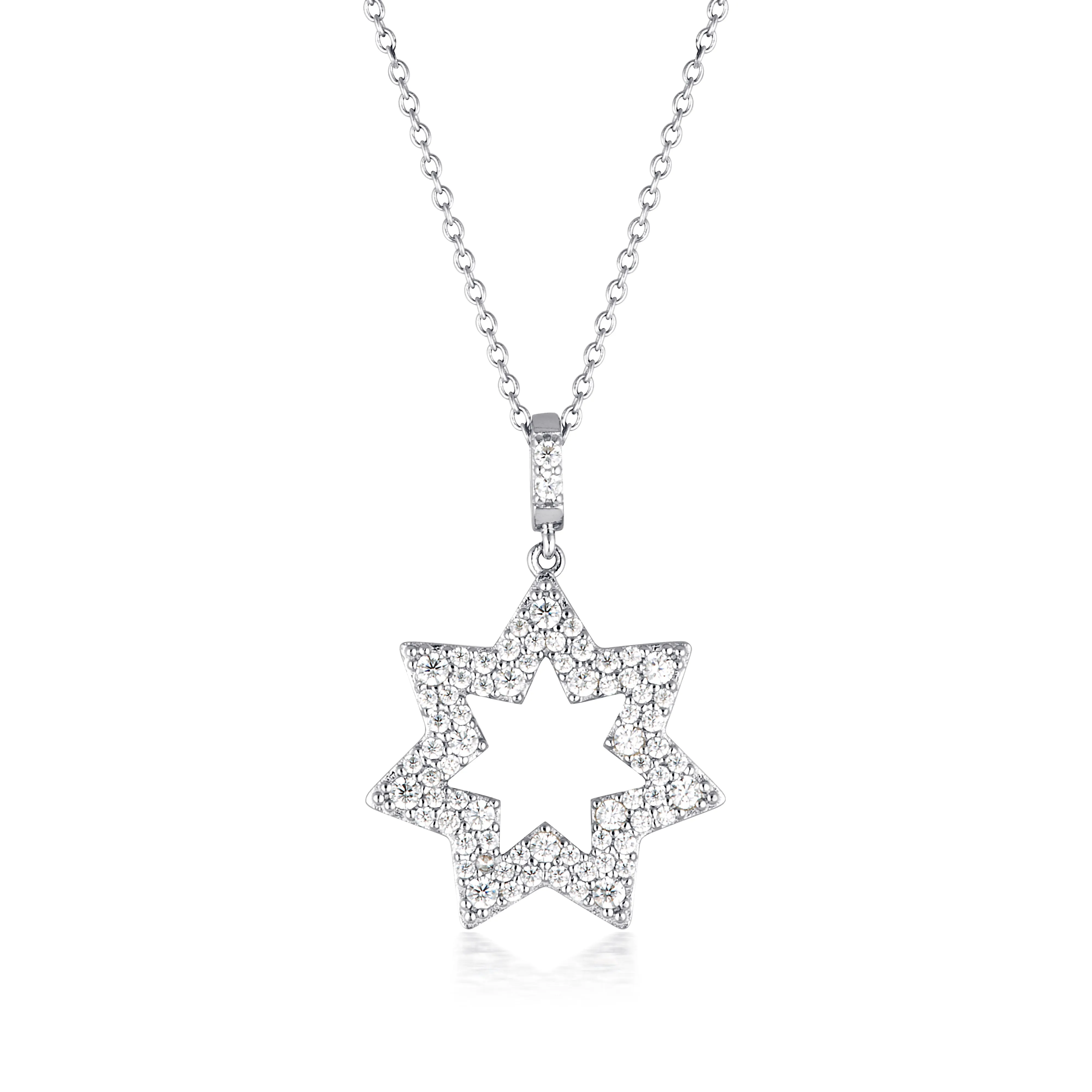 GEORGINI COMMONWEALTH COLLECTION STAR NECKLACE SILVER