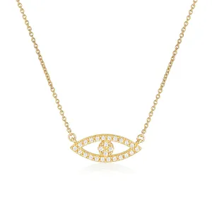 GEORGINI ROCK STAR EVIL EYE GOLD PENDANT