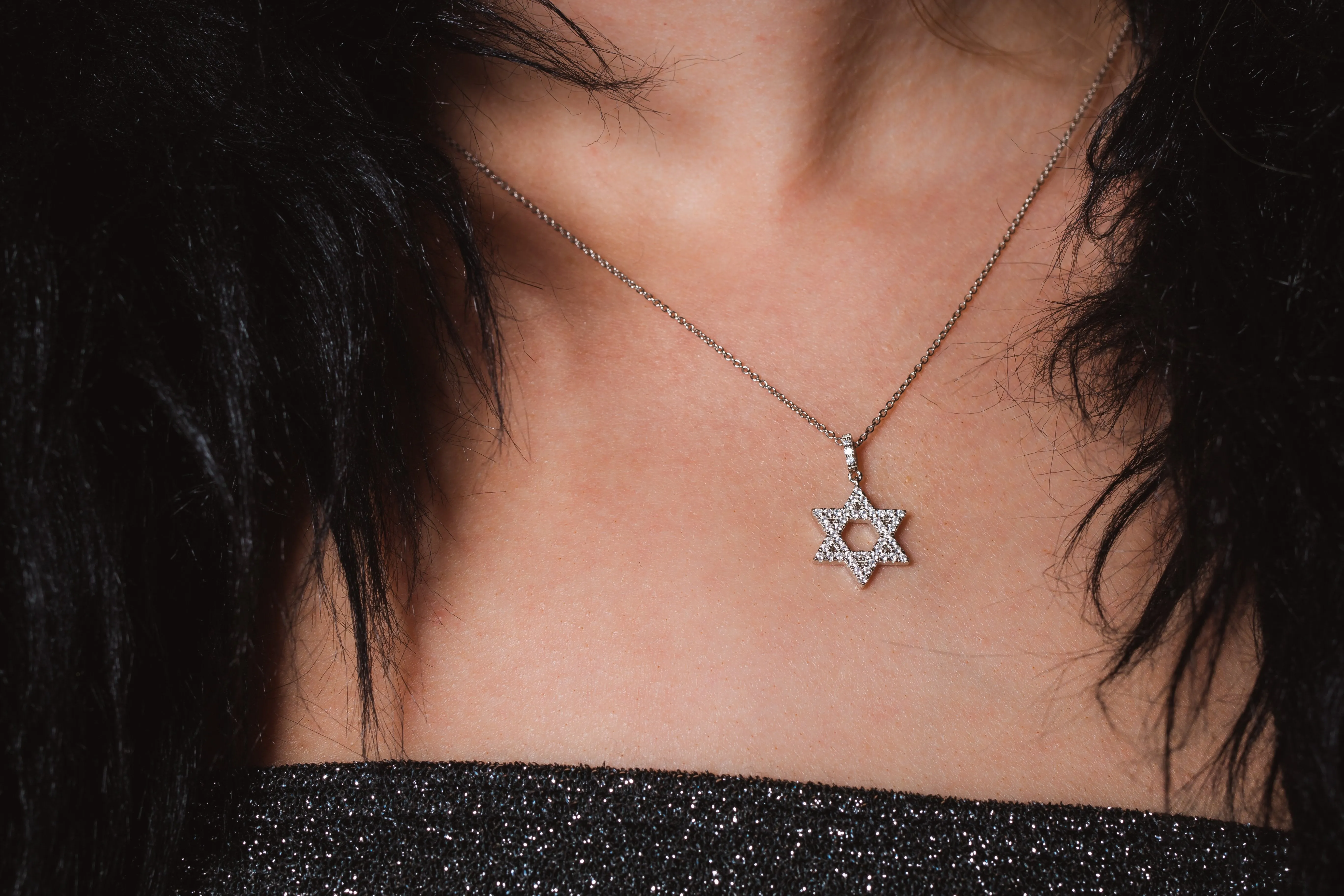 GEORGINI ROCK STAR STAR OF DAVID SILVER PENDANT