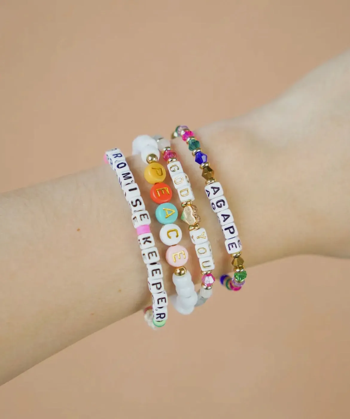 God Loves You Letter Bracelet