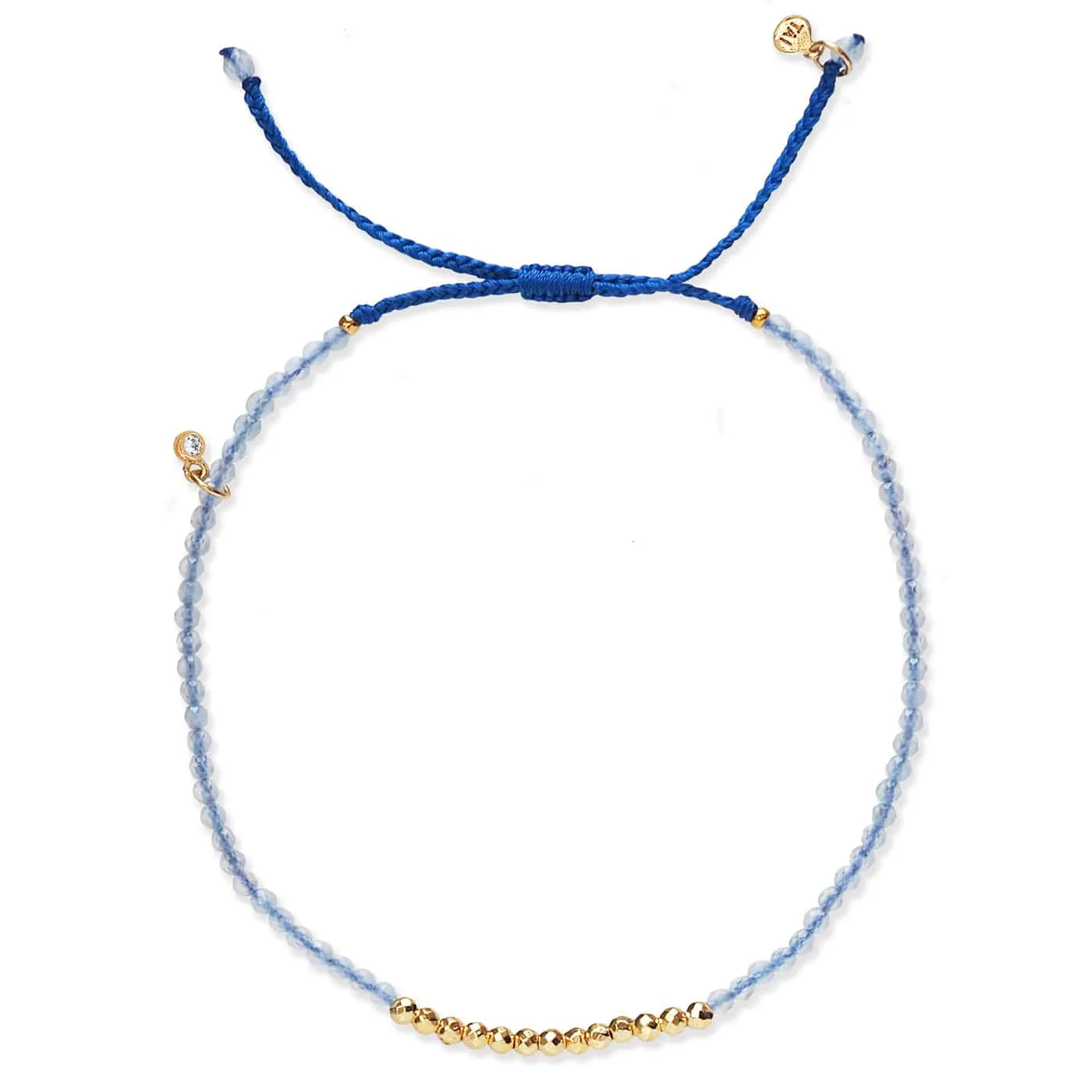 Gold Line Stone Beaded Bracelet