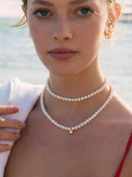 Golden Beans Freshwater Pearl Necklace