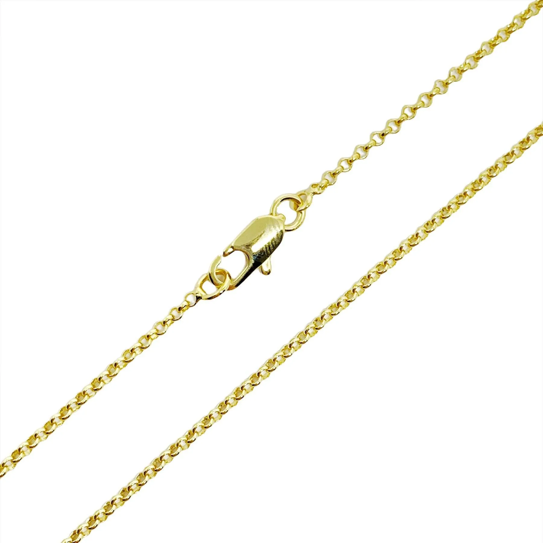 GoldFi - 18k Gold Filled 1.5mm Rolo Chain 18in