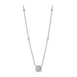 Hot Rocks® Collection Round Brilliant Cut Diamond Pendant | White Gold