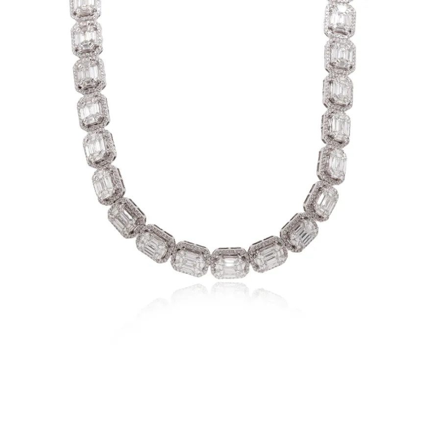 Illusion Diamond Necklace