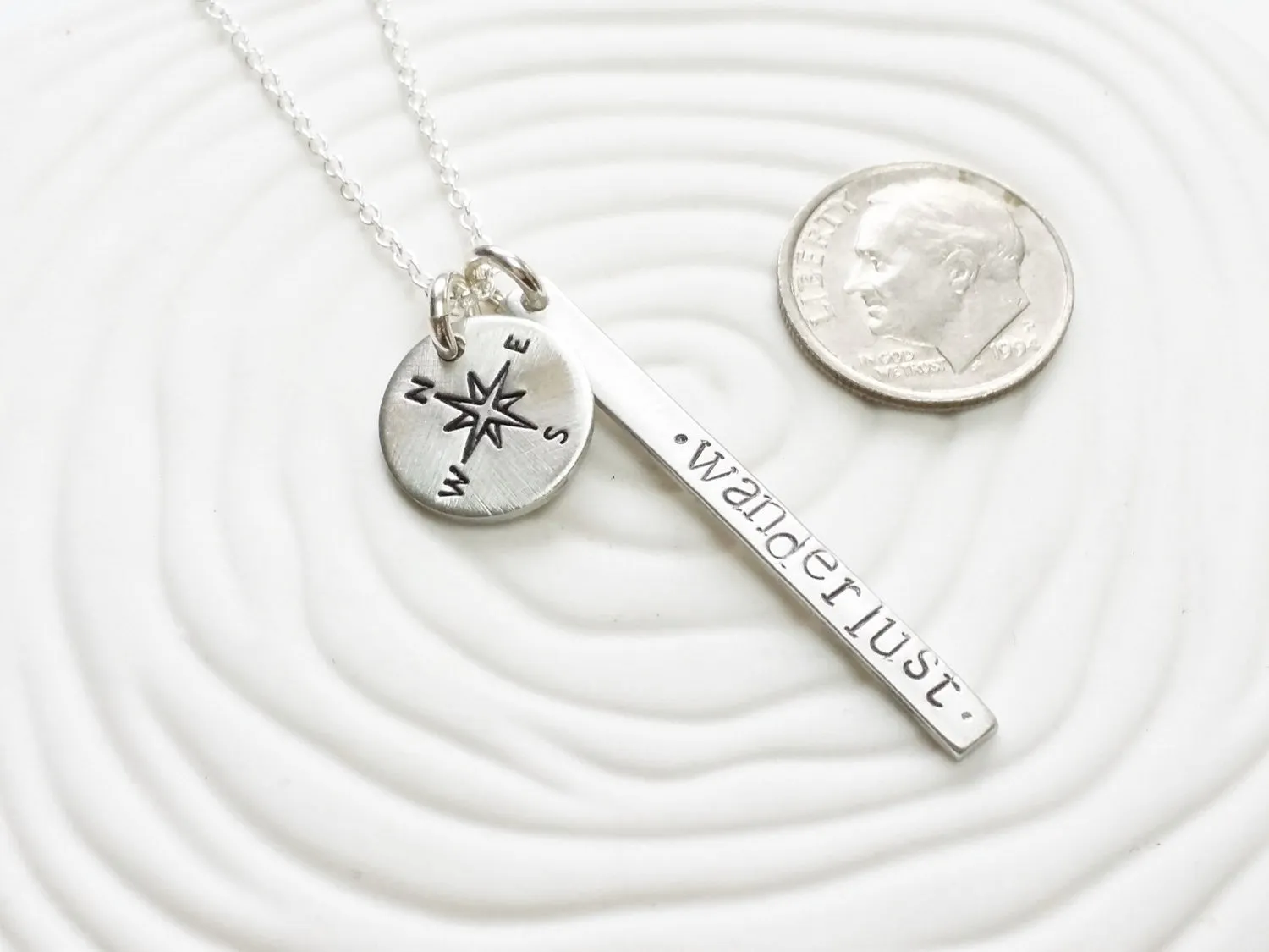 Itty Bitty Wanderlust Necklace | Compass Necklace