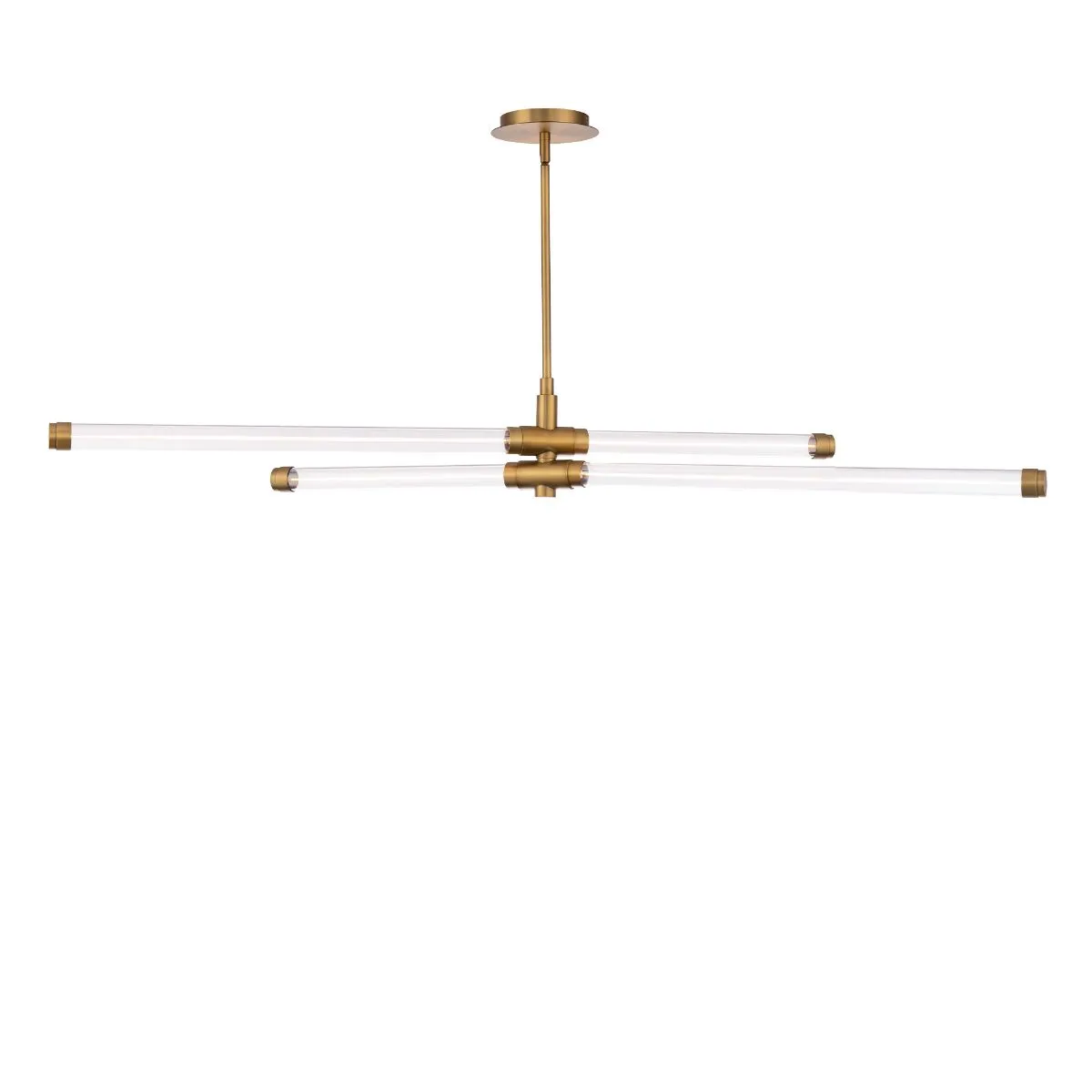 Jedi 43 in. LED Pendant Light Brass finish