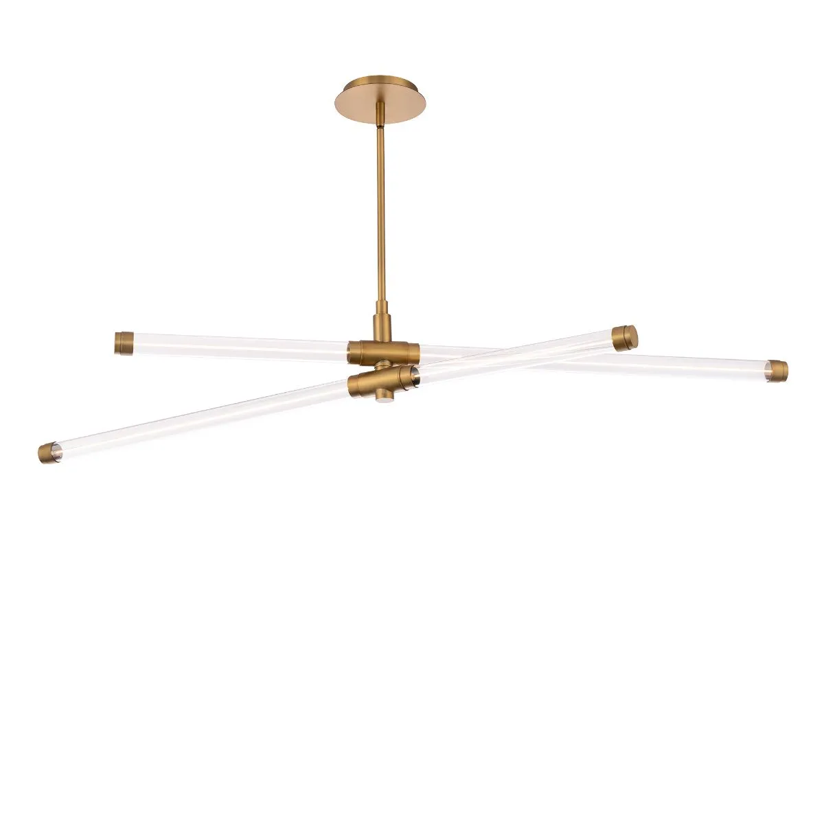 Jedi 43 in. LED Pendant Light Brass finish