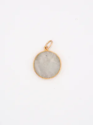 Jessica Moonstone Coin Pendant