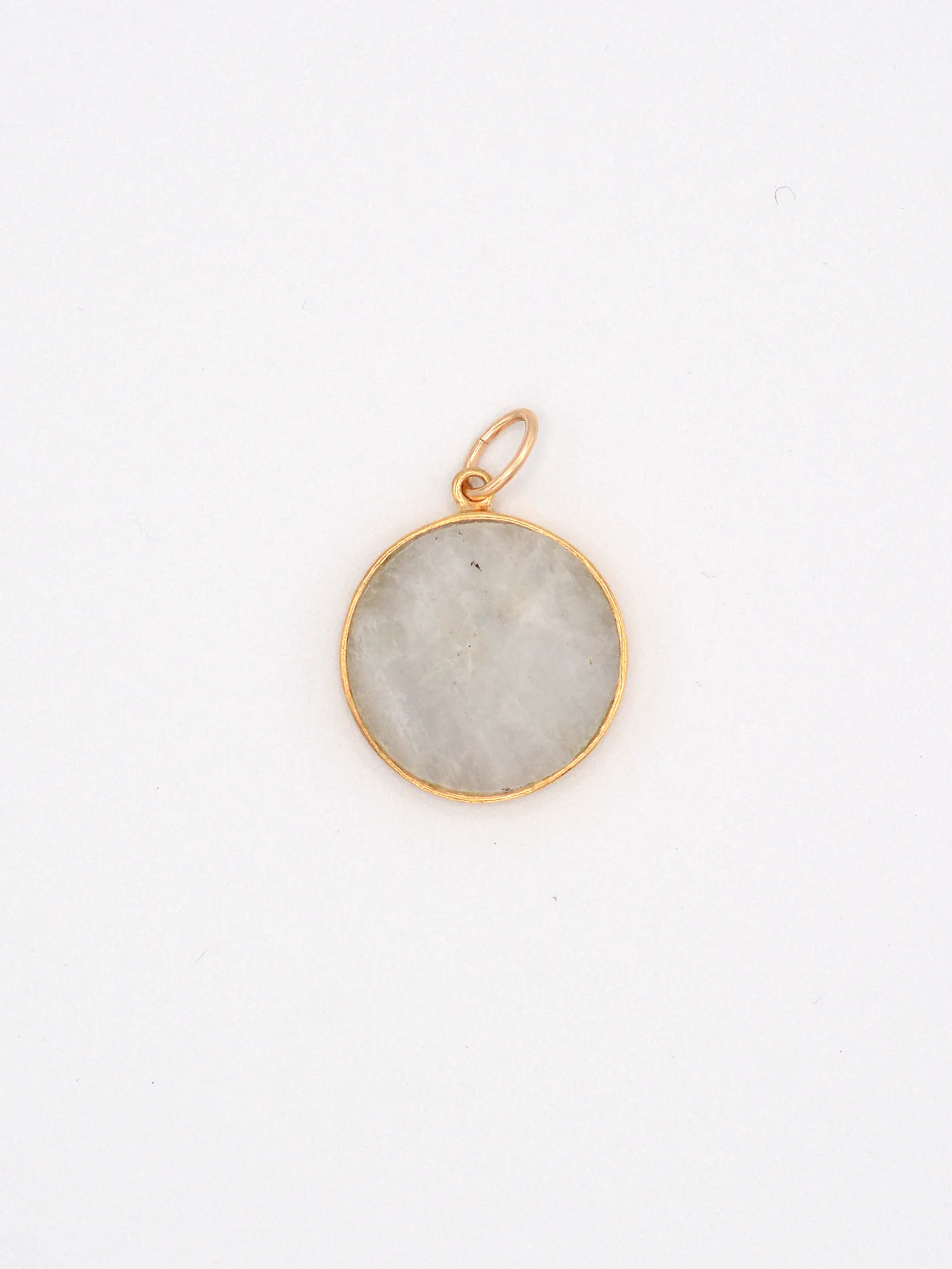 Jessica Moonstone Coin Pendant