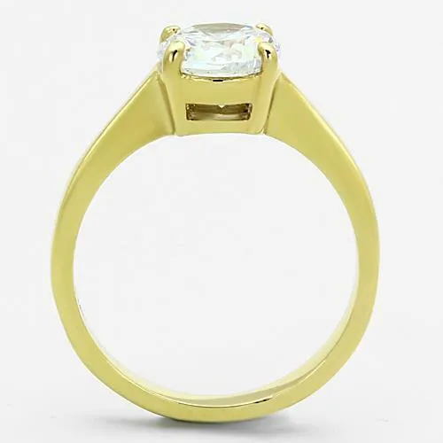 Jewellery Kingdom Ladies Solitaire 1.50carat Engagement Clear Sparkling Realistic Ring (Gold)