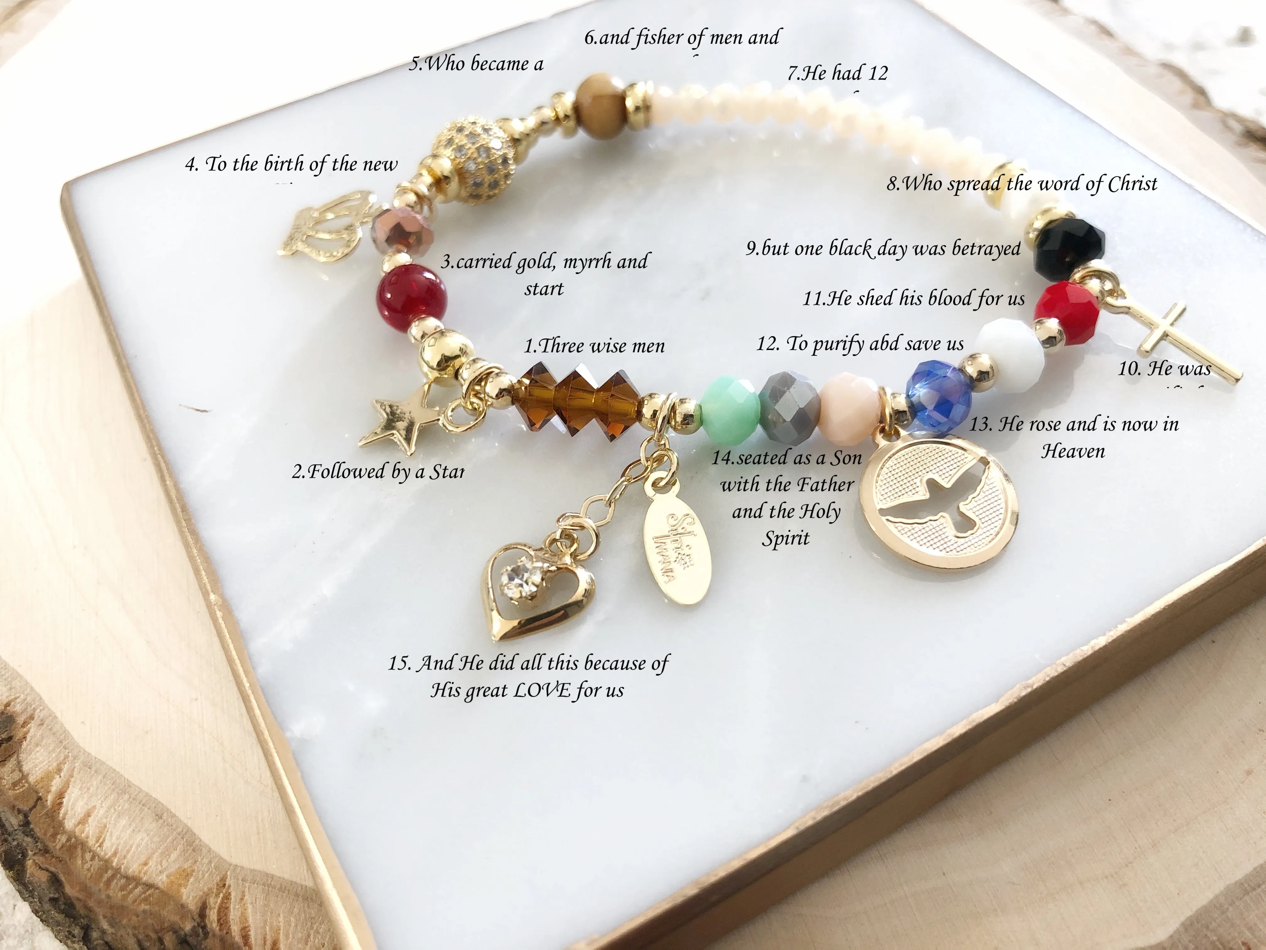 Life of Jesus Bracelet, Christ Story Stretch Bracelet, Biggest Love Story