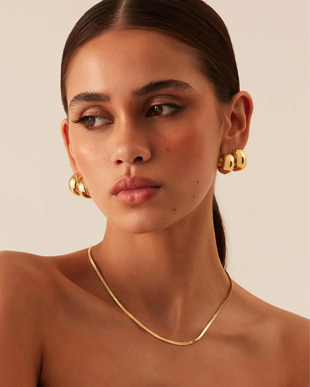 LUCIA EARRING 2 PACK - GOLD PLATED 18K