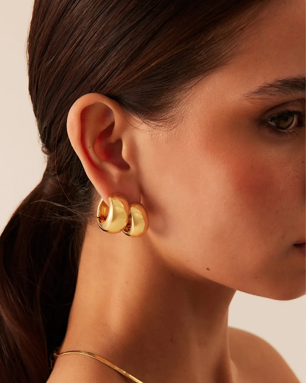 LUCIA EARRING 2 PACK - GOLD PLATED 18K